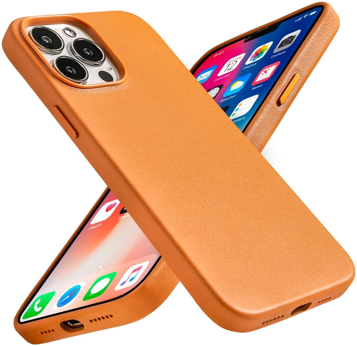 Étui en cuir pour iPhone 13 Pro Max