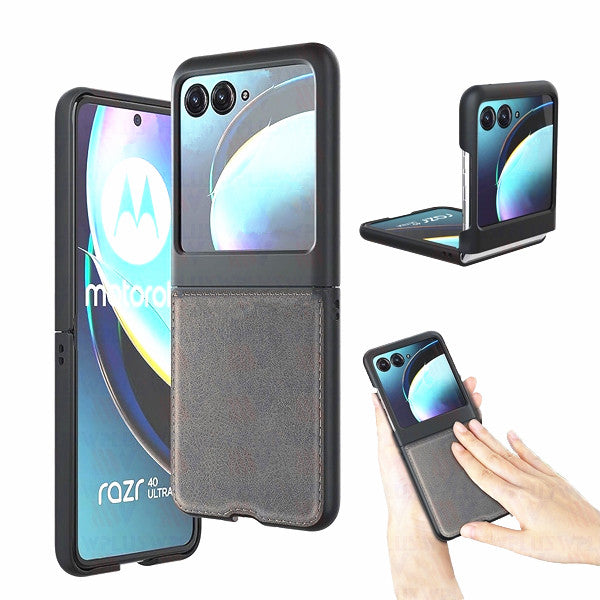 Étui en cuir pour Motorola Moto Razr+ Plus / Razr 40 Ultra (2023)