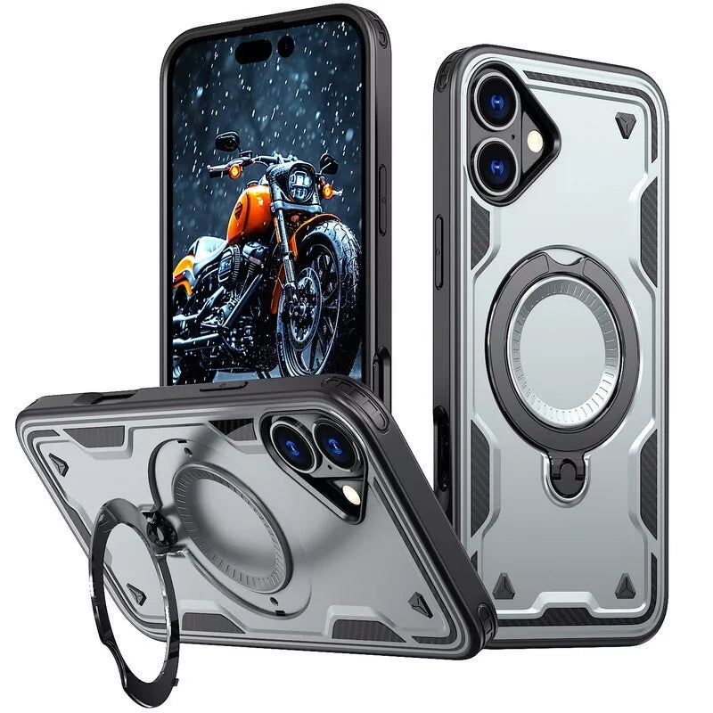 Shockproof Magsafe Kickstand Ring Case for iPhone 16