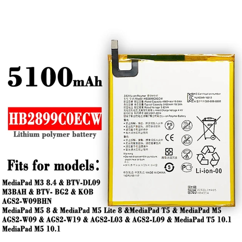 Replacement Battery for Huawei MediaPad Tablet T5 10 (10.1