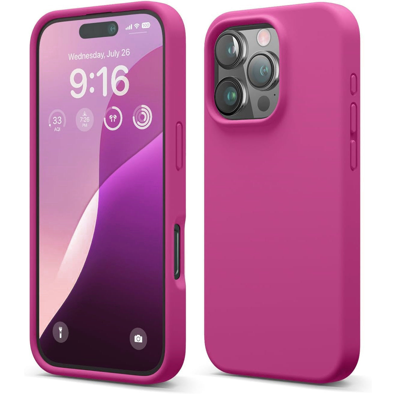 Coque en silicone liquide pour iPhone 16 Pro