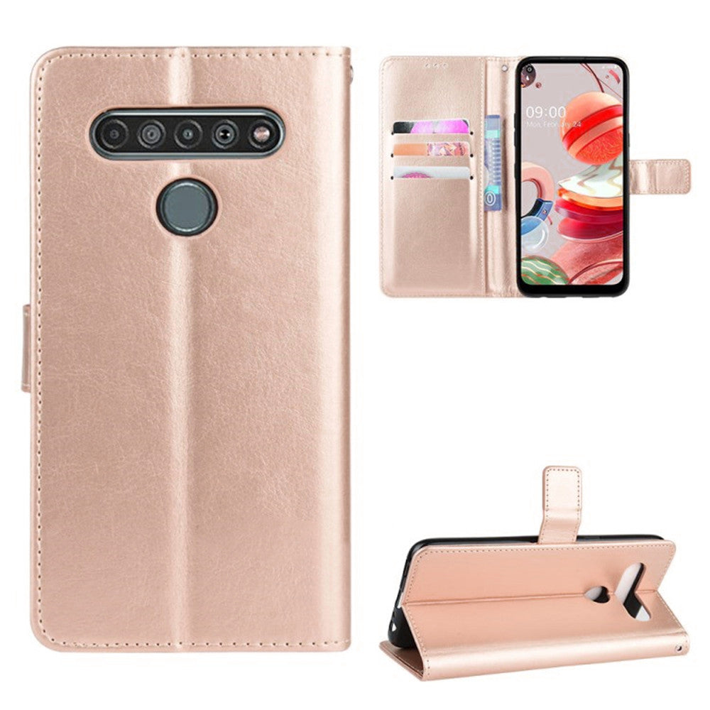 Leather Folio Wallet Case for LG K61