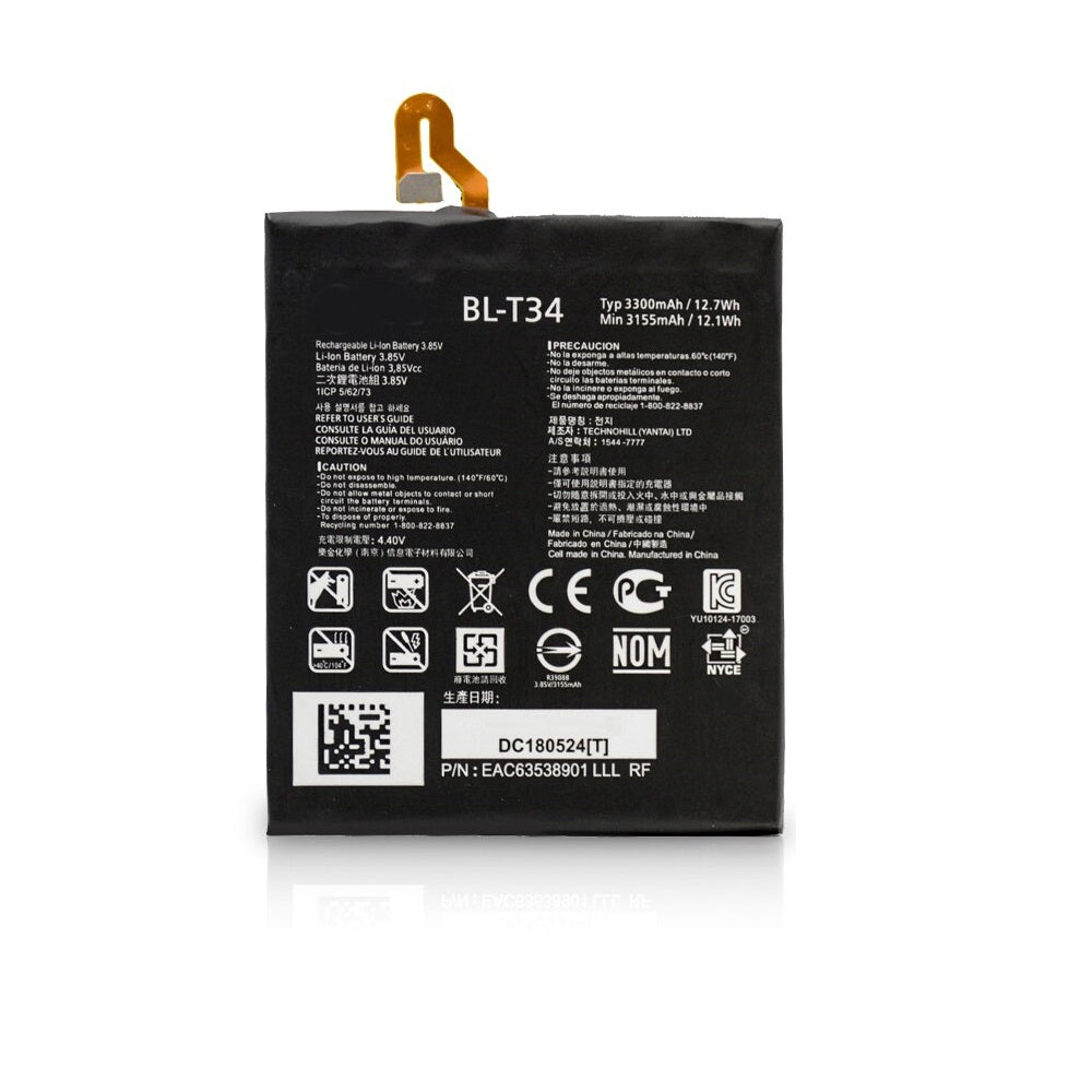 Replacement Battery for LG V30 ThinQ, BL-T34