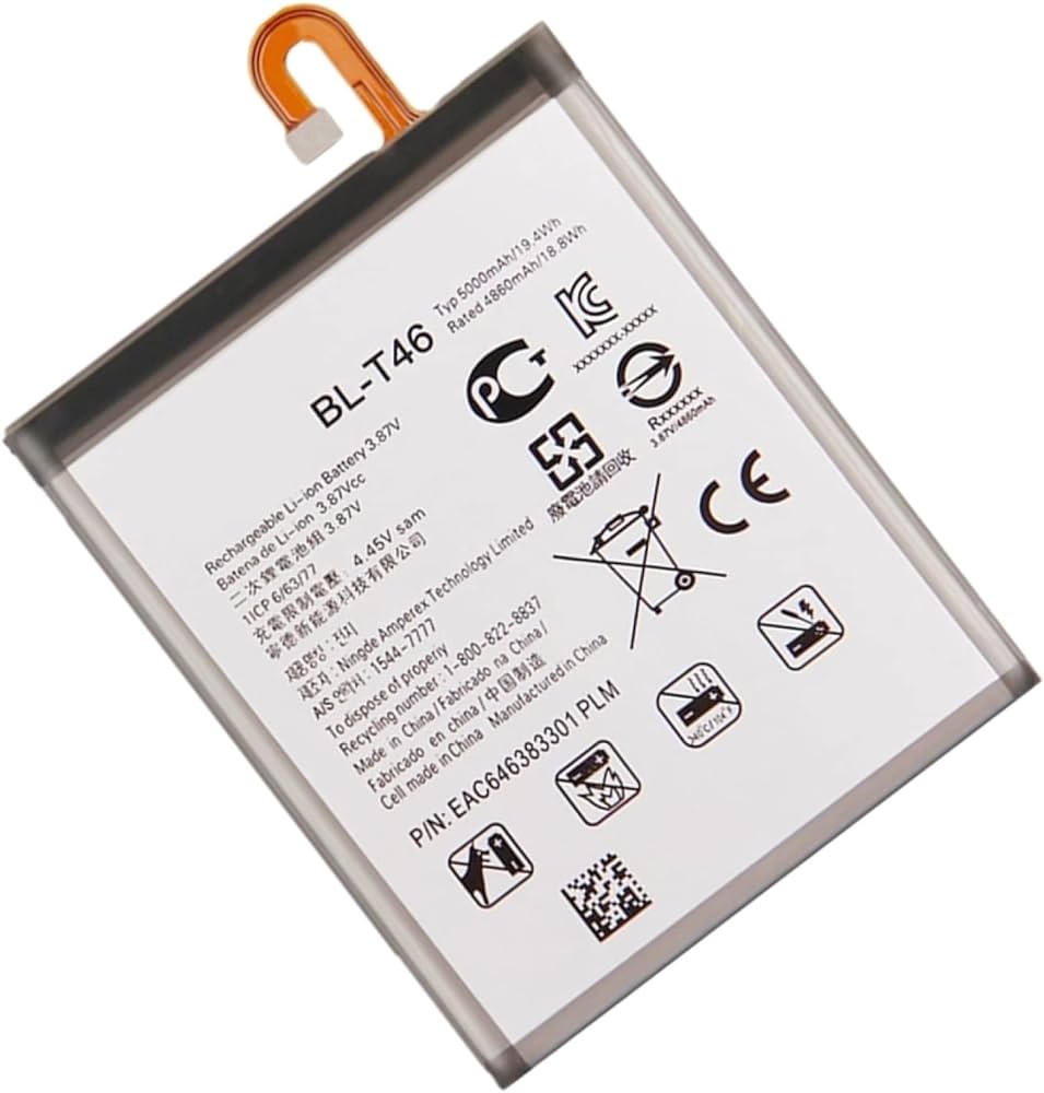 Batterie de remplacement pour LG V60 ThinQ 5G (V600), BL-T46