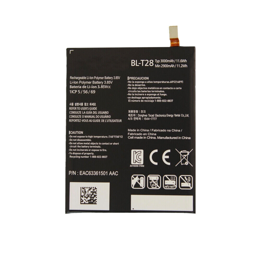 Batterie de remplacement pour LG Q8 2017 (H970), BL-T28