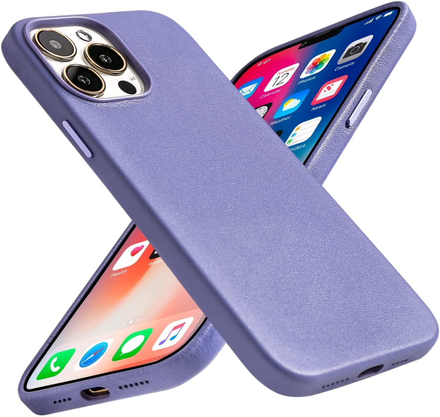 Étui en cuir pour iPhone 13 Pro