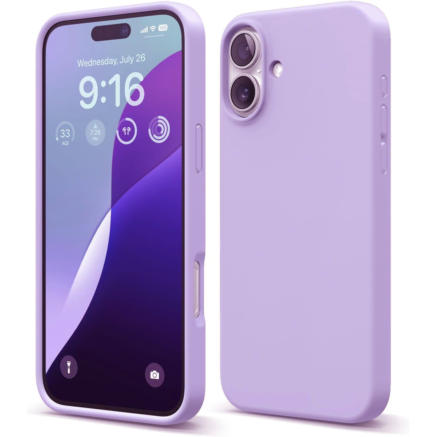 Coque en silicone liquide pour iPhone 16 Plus