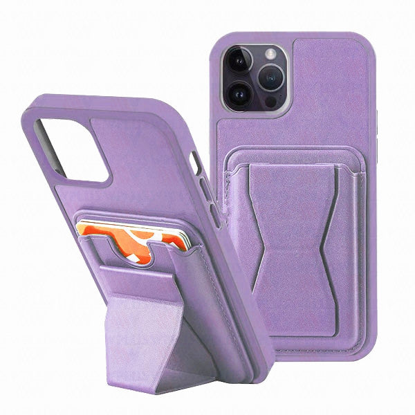 Card Holder Wallet Case with Kickstand for iPhone 15 Pro Max