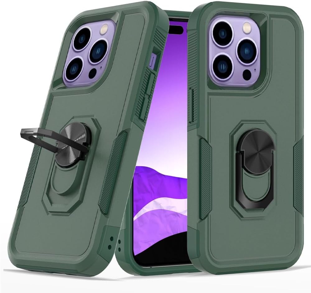 Coque robuste avec anneau pour iPhone 16 Pro