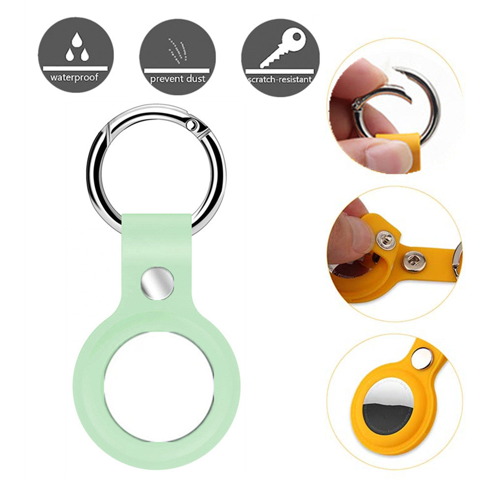 (2 Packs) Silicone Case with Keychain for AirTag