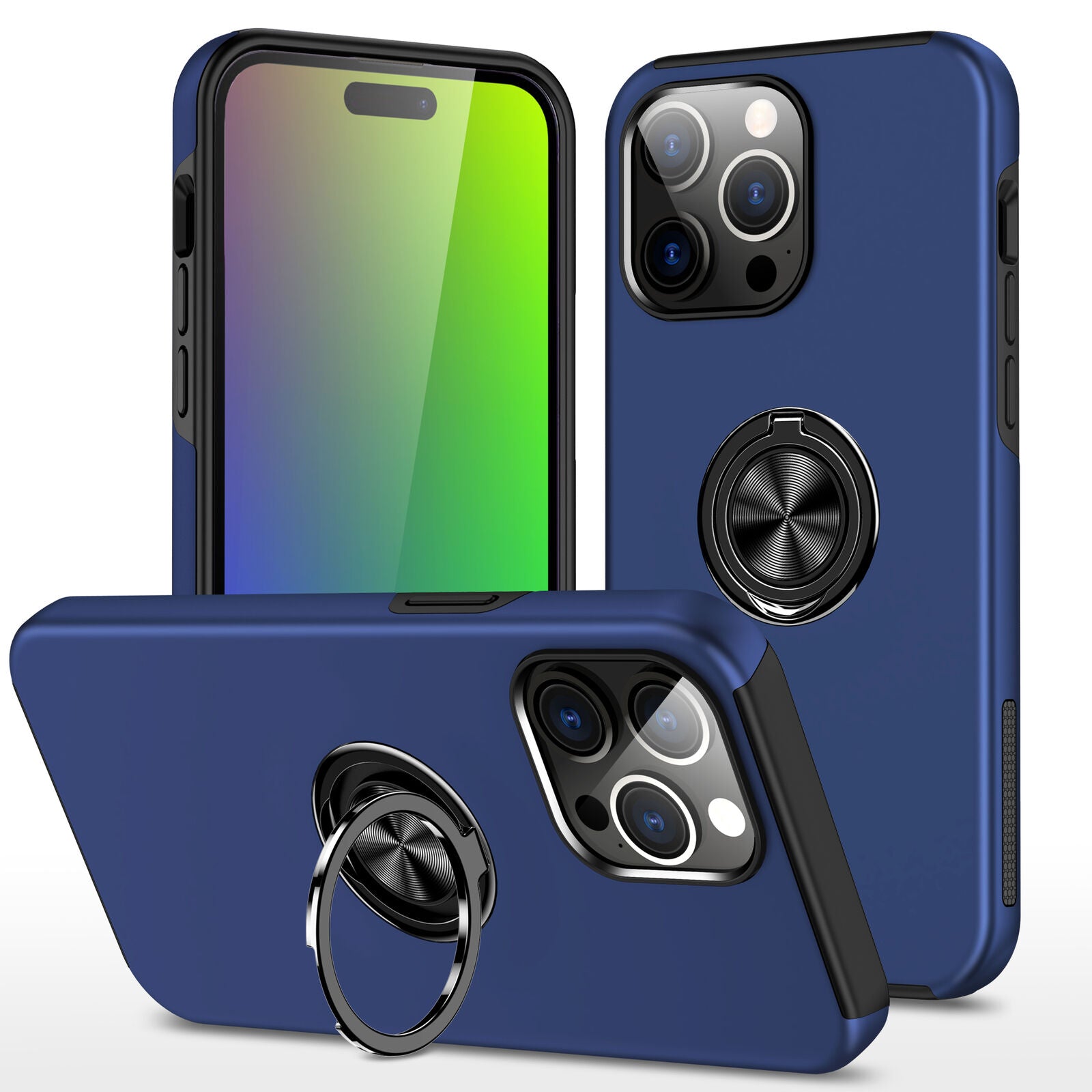 Hybrid Magnetic Invisible Ring Case for iPhone 13 Pro