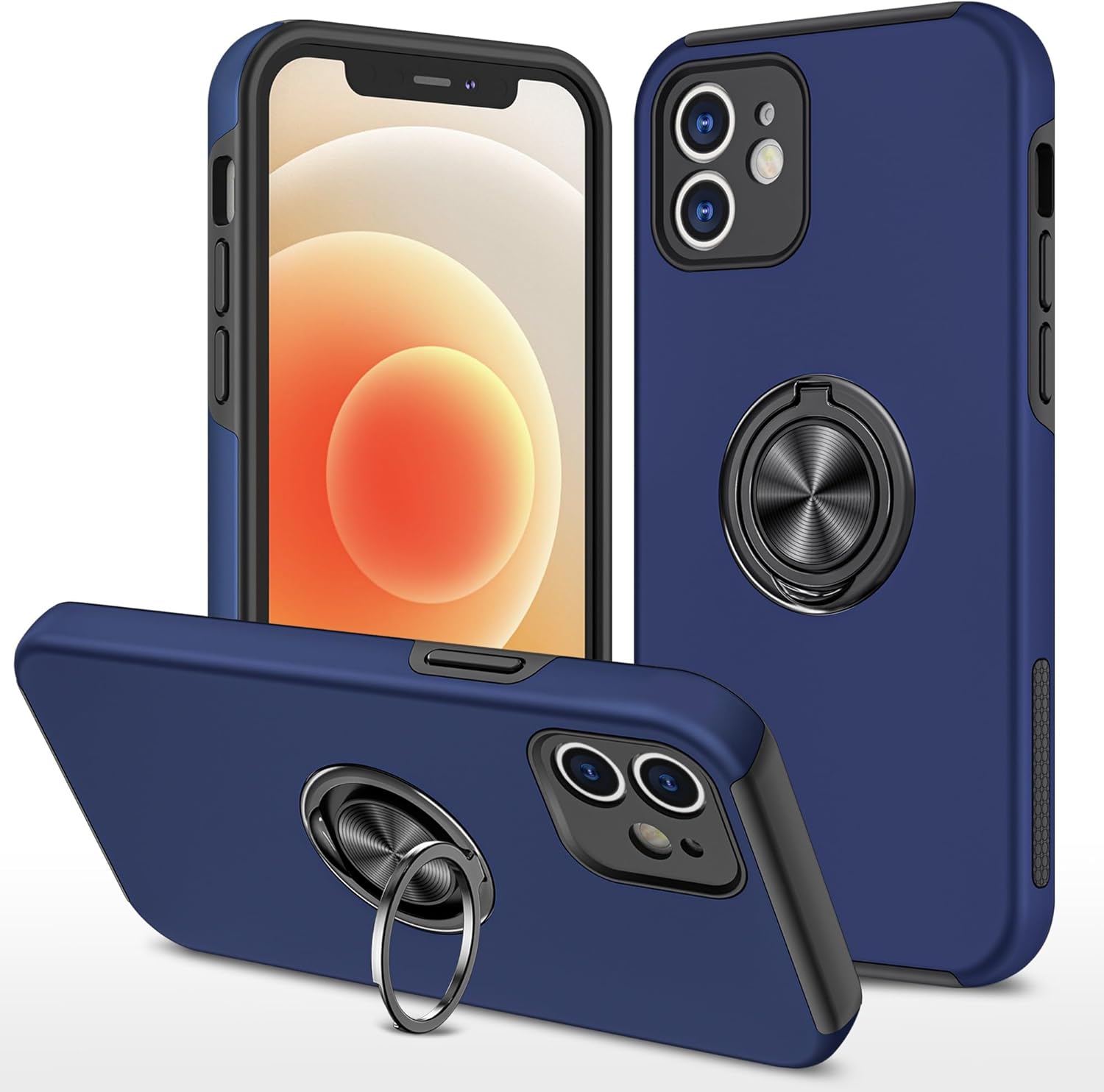 Hybrid Magnetic Invisible Ring Case for iPhone 11