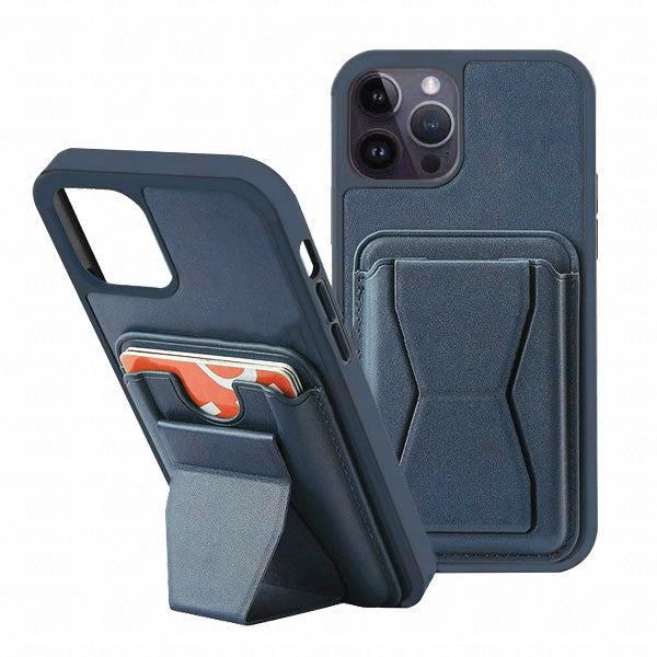 Card Holder Wallet Case with Kickstand for iPhone 15 Pro Max