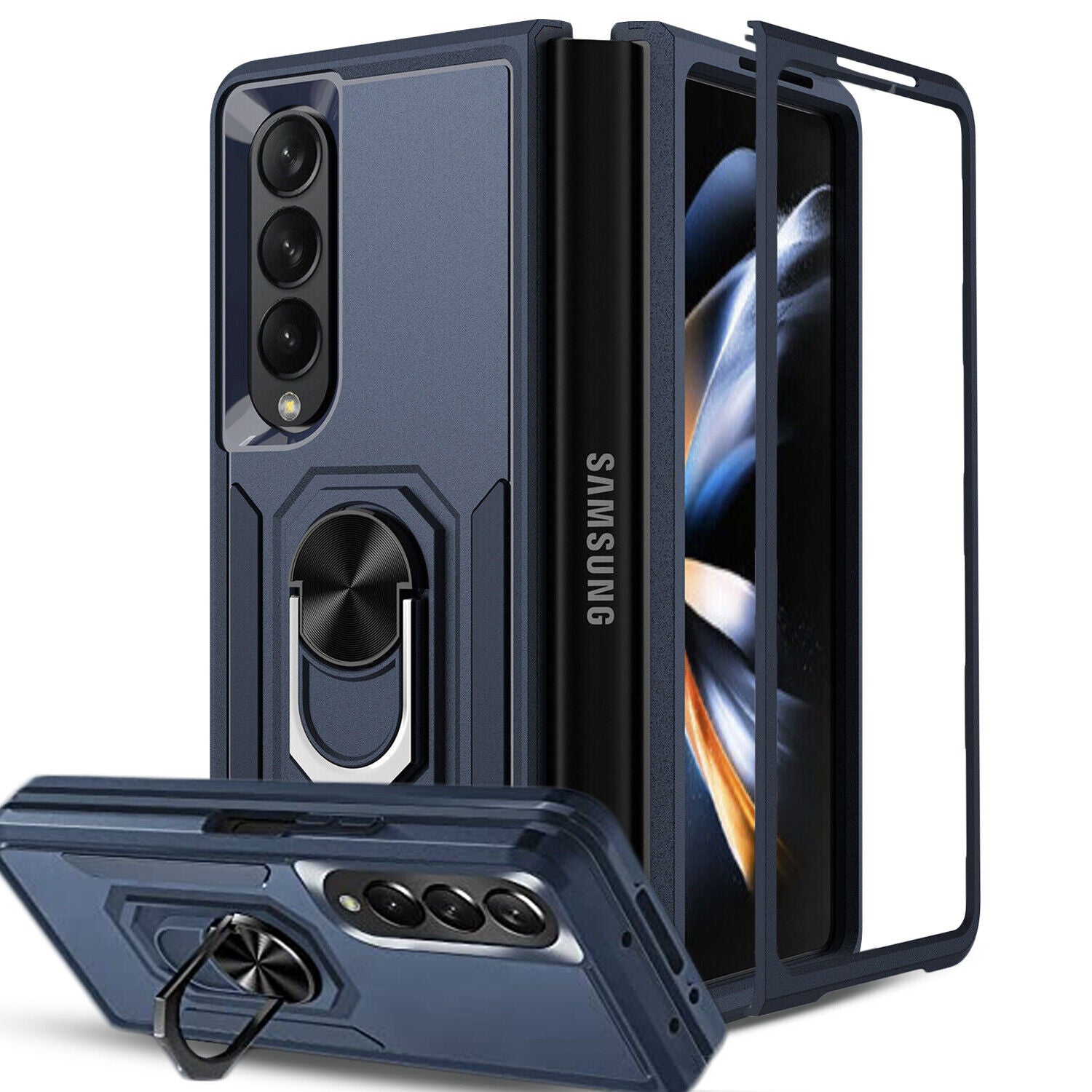 Heavy Duty Ring Case for Samsung Galaxy Z Fold 5 5G