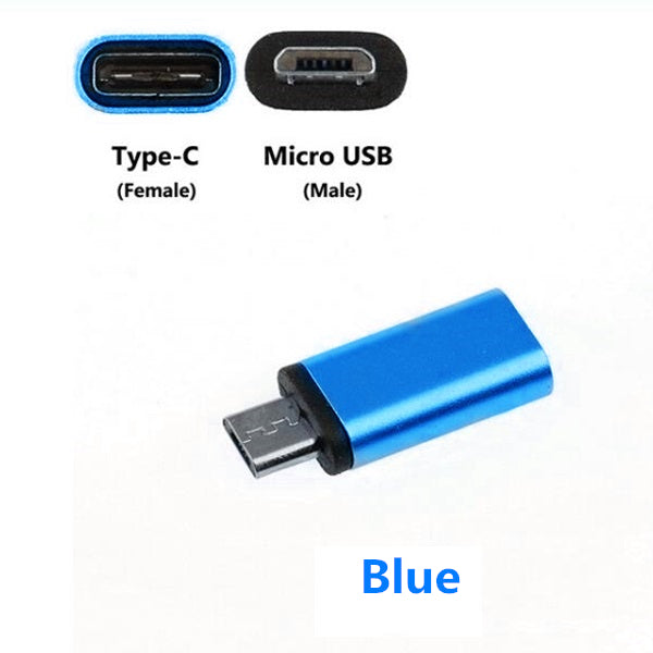 (2 Pack) USB-C Female to Micro USB Male Adapter Connector