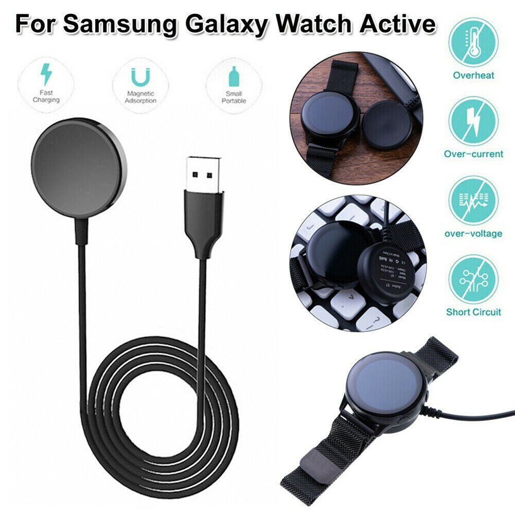 Wireless Magnetic Charger Charging Cable for Samsung Galaxy Watch Active 1 2