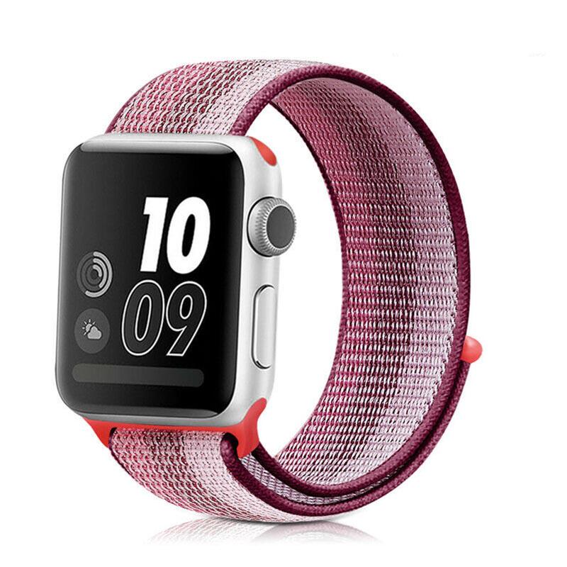 Bracelet de rechange en nylon avec boucle de sport pour Apple Watch iWatch