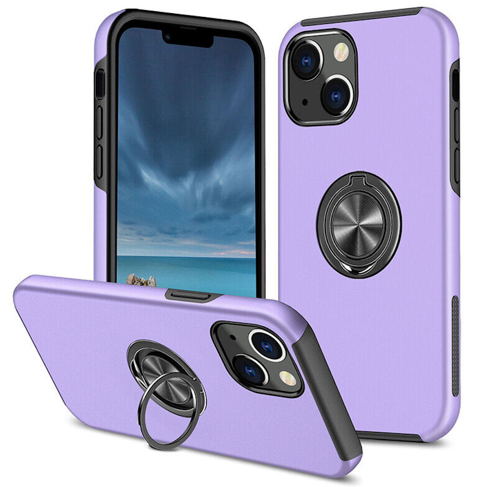 Coque hybride magnétique avec anneau invisible pour iPhone 12 / iPhone 12 Pro