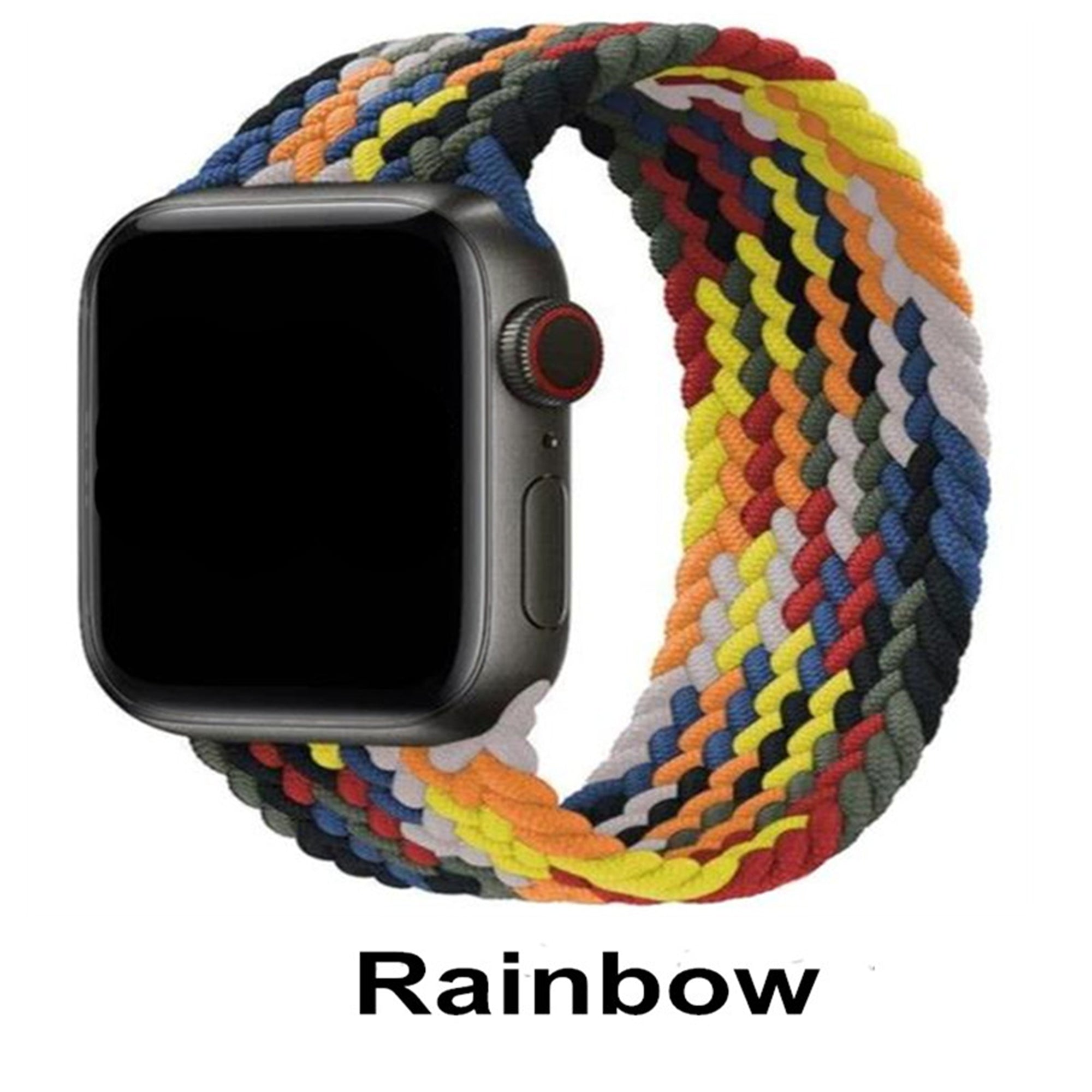 Bracelet de remplacement tressé à boucle solo pour Apple Watch iWatch