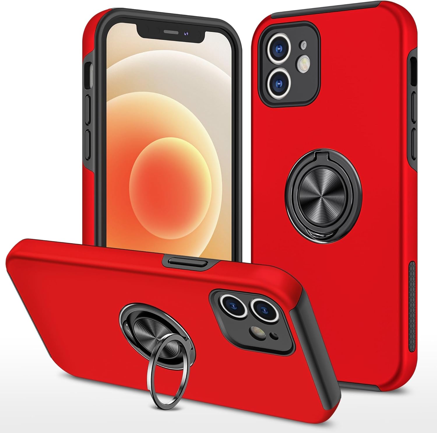 Hybrid Magnetic Invisible Ring Case for iPhone 11