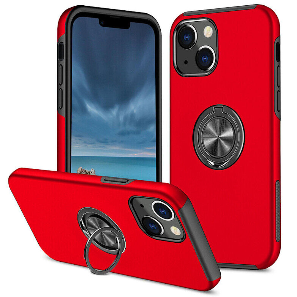 Coque hybride magnétique avec anneau invisible pour iPhone 12 / iPhone 12 Pro