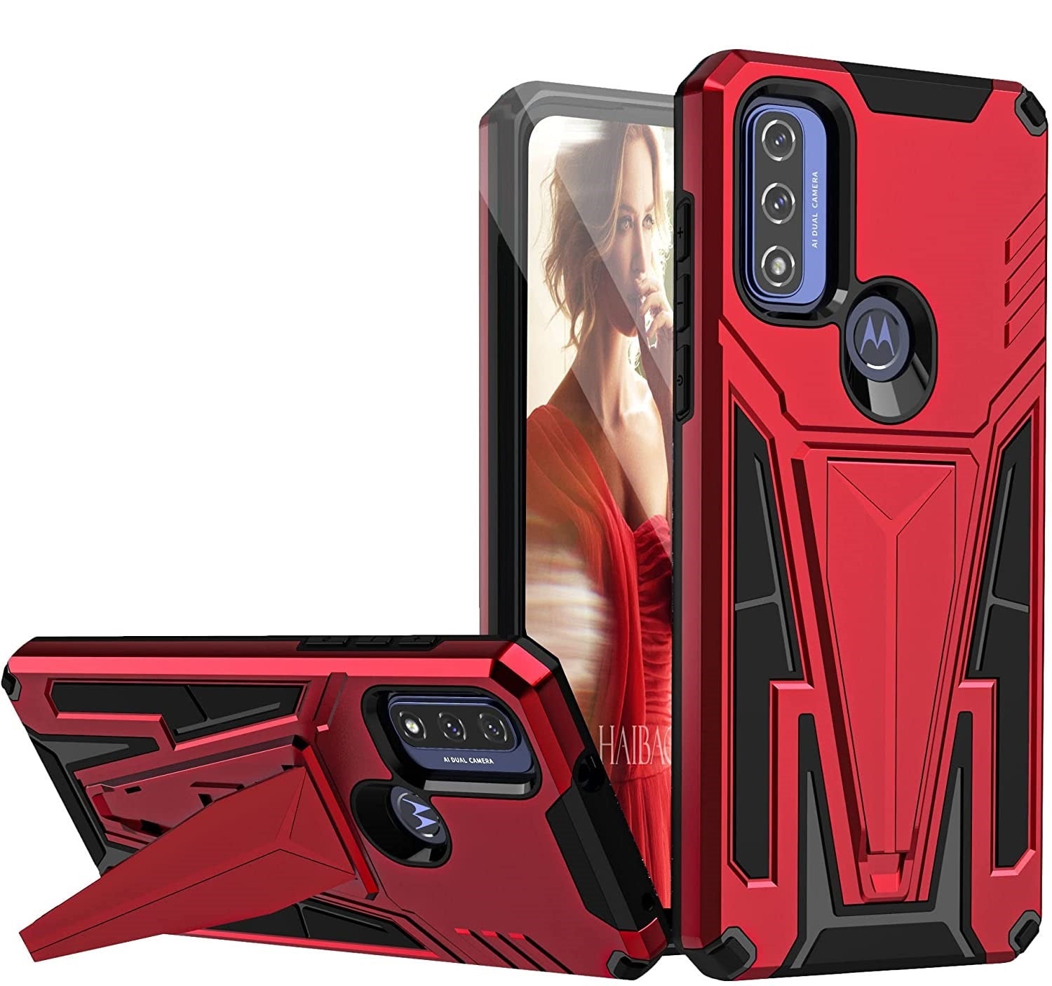 Rugged Kickstand Case for Motorola Moto G Pure (2021) / G Power (2022) / G Play (2023)