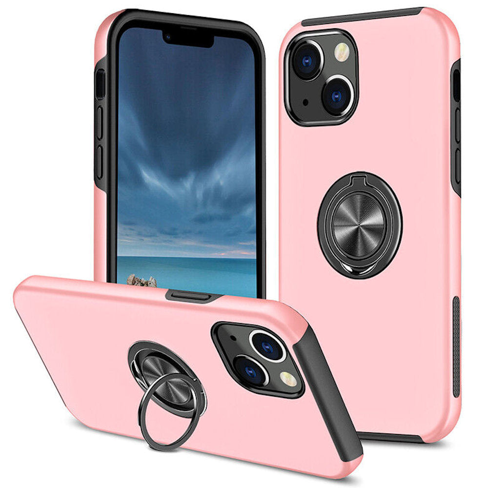 Coque hybride magnétique avec anneau invisible pour iPhone 12 / iPhone 12 Pro