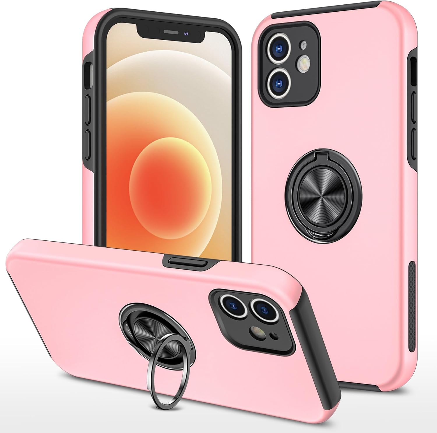 Hybrid Magnetic Invisible Ring Case for iPhone 11