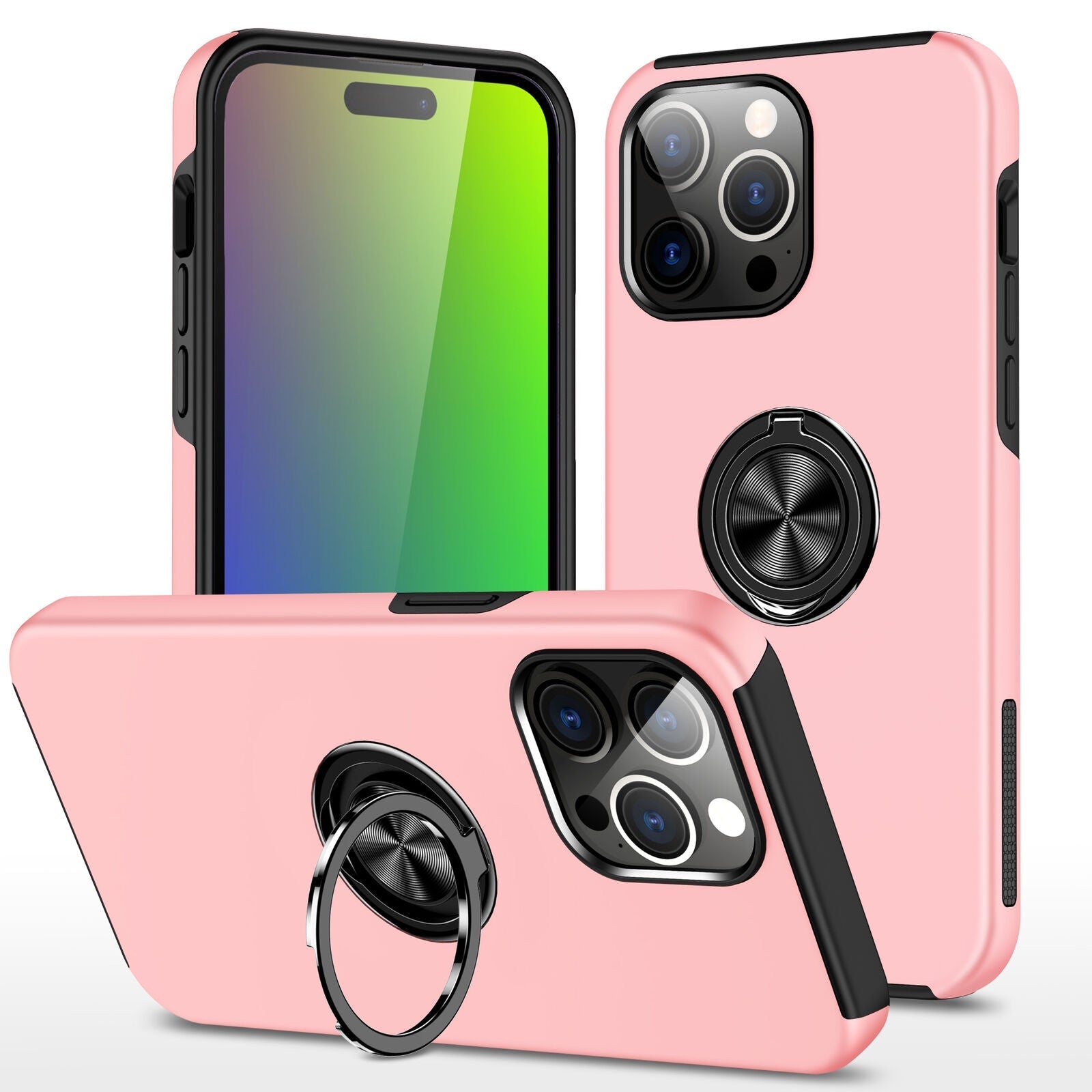 Hybrid Magnetic Invisible Ring Case for iPhone 16 Pro Max