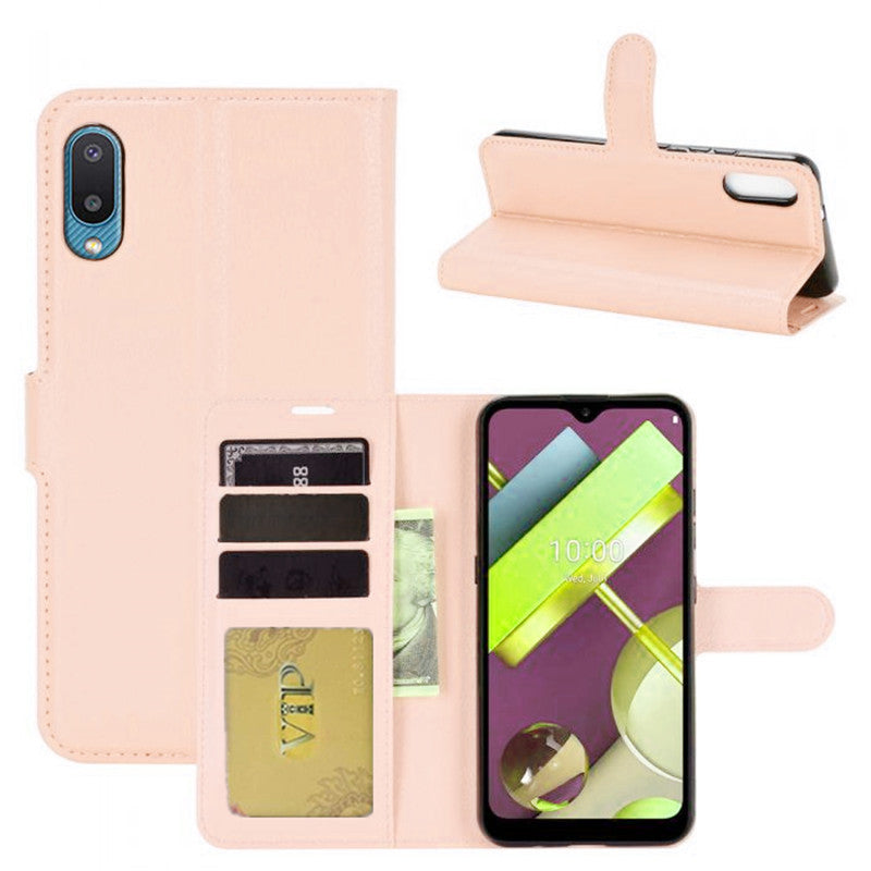 Leather Folio Wallet Case for Samsung Galaxy A02