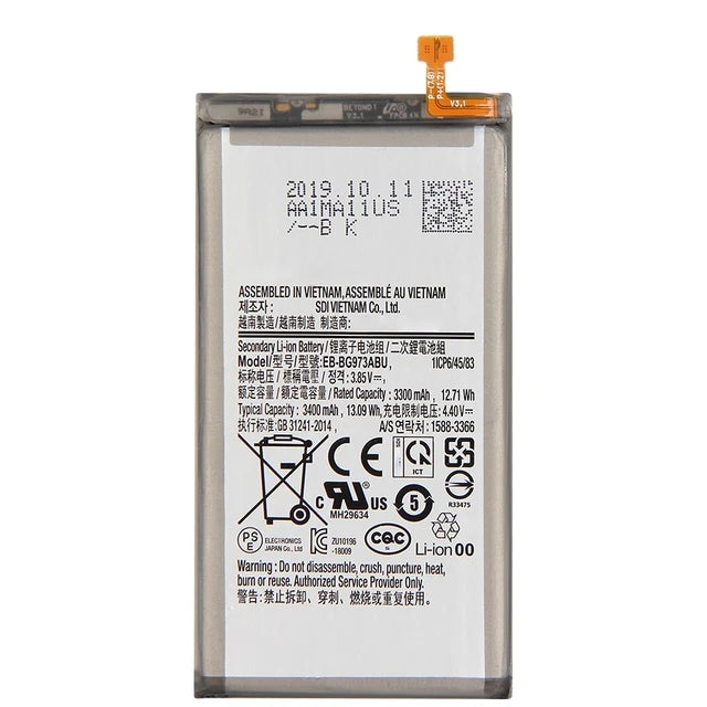 Replacement Battery for Samsung Galaxy S10 (G973), EB-BG973ABU EB-BG973ABE EB-BG973ABA