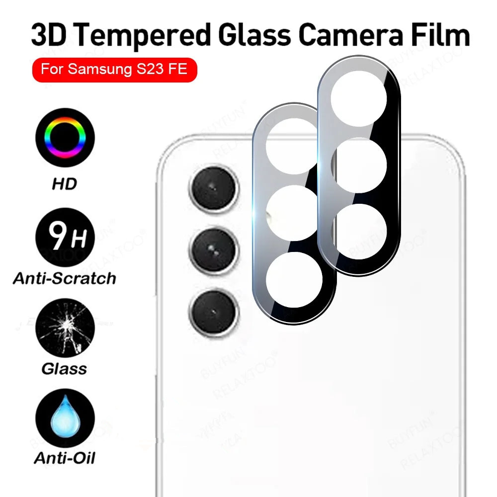 (2 Pack) Tempered Glass Camera Lens Protector for Samsung Galaxy S23 FE