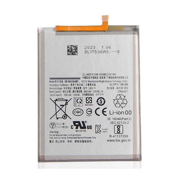 Batterie de remplacement pour Samsung Galaxy A53 5G (A536) / A33 5G (A336), EB-BA336ABY