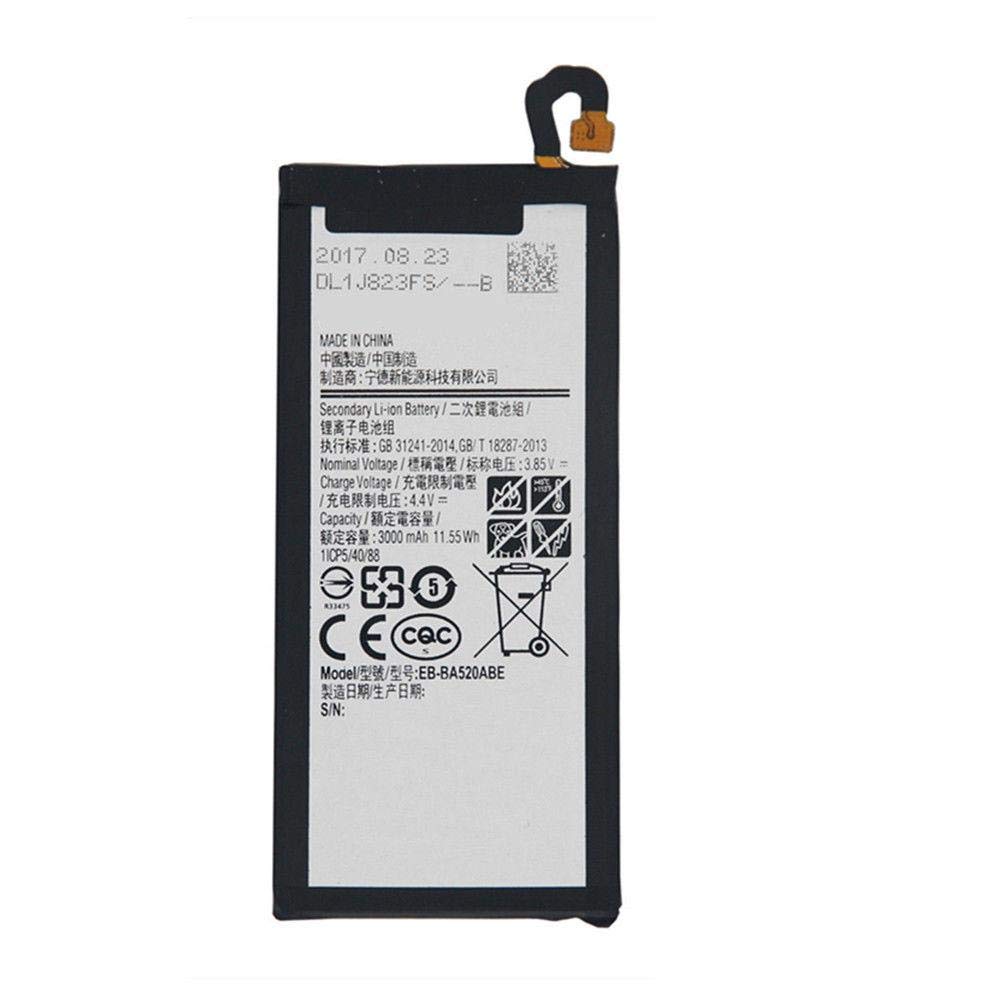 Batterie de remplacement pour Samsung Galaxy A5 2017 (A520), EB-BA520ABE EB-BJ520ABA