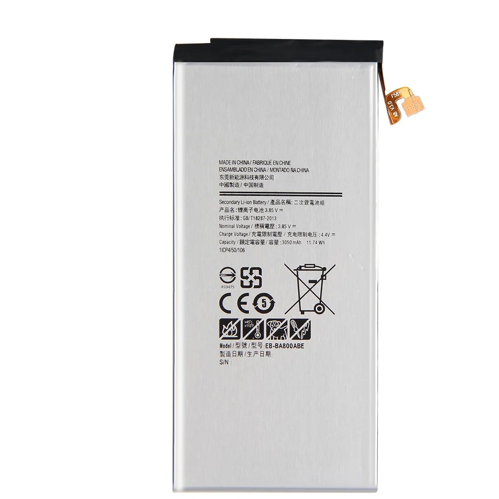 Batterie de remplacement pour Samsung Galaxy A8 2015 (A8000 A800) / A8 Duos, EB-BA800ABE EB-BA800ABA