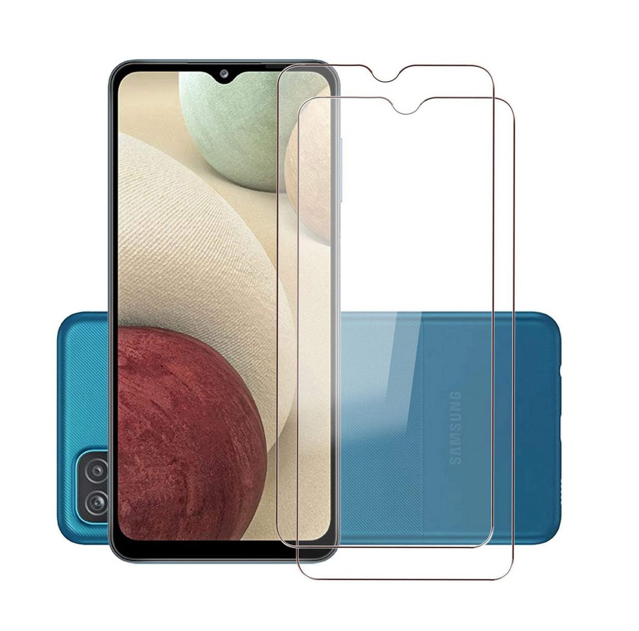 (Lot de 2) Protecteur d'écran en verre trempé pour Samsung Galaxy A12