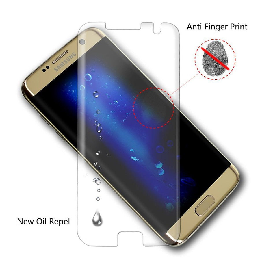 Curved Full Coverage Tempered Glass Screen Protector for Samsung Galaxy S7 Edge