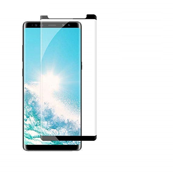 Protecteur d'écran en verre trempé à couverture complète incurvée pour Samsung Galaxy Note 8