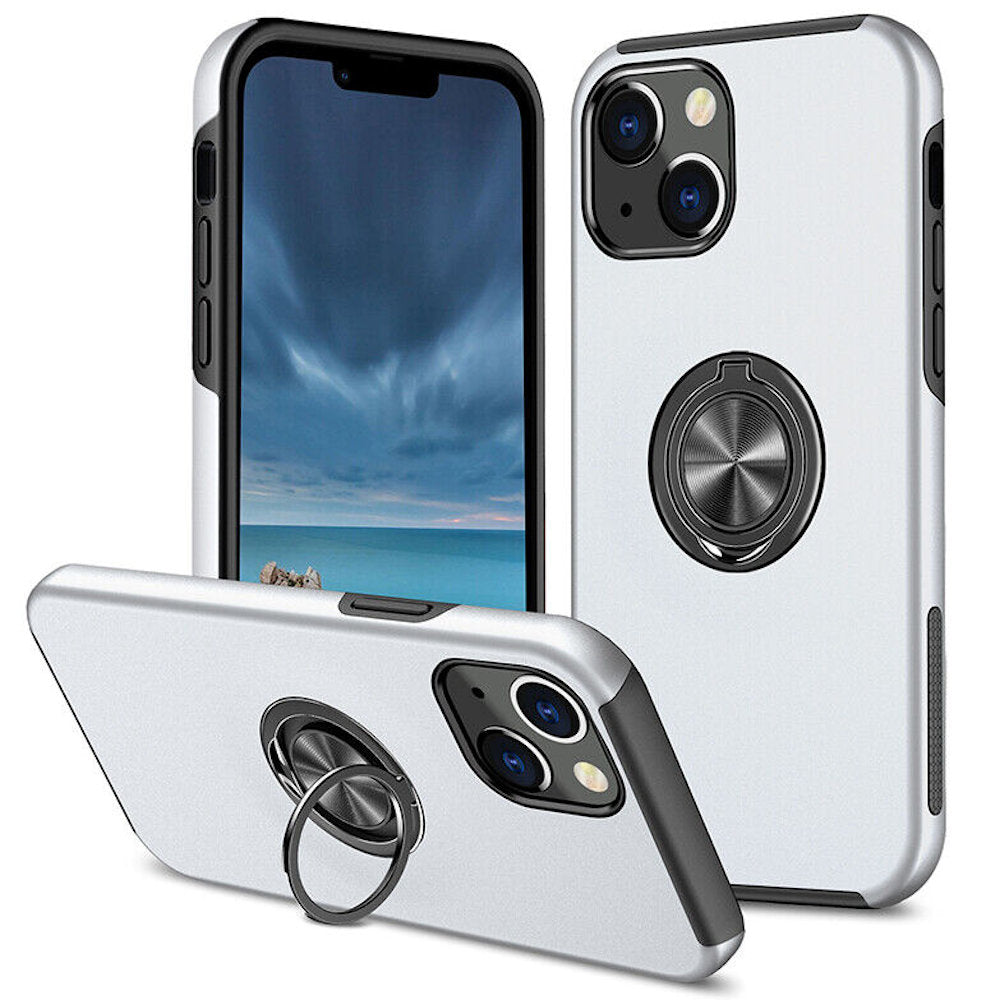 Hybrid Magnetic Invisible Ring Case for iPhone 13 Mini