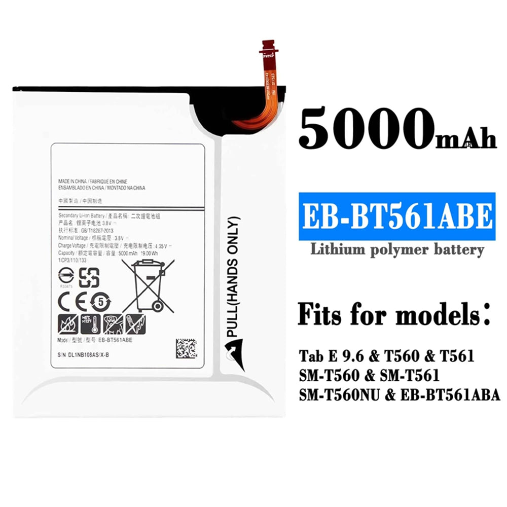 Batterie de remplacement pour tablette Samsung Tab E 9,6