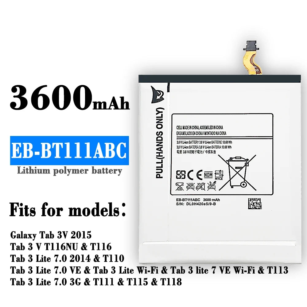 Replacement Tablet Battery for Samsung Tab E Lite 7.0