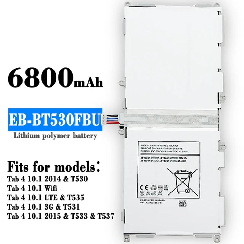 Batterie de remplacement pour tablette Samsung Tab 4 10,1