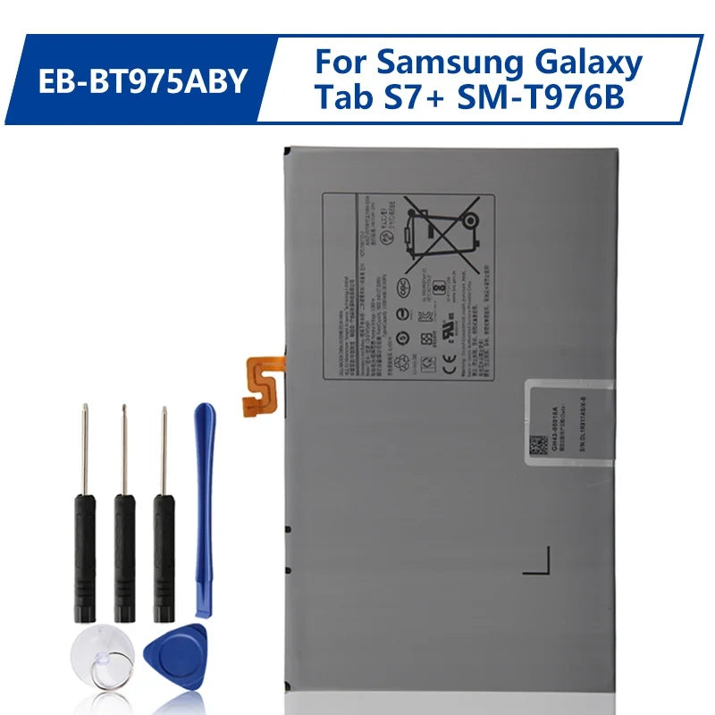 Replacement Tablet Battery for Samsung Tab S7 FE (T730 T735) / S7+ Plus (T970 T975) / S8+ Plus 12.4