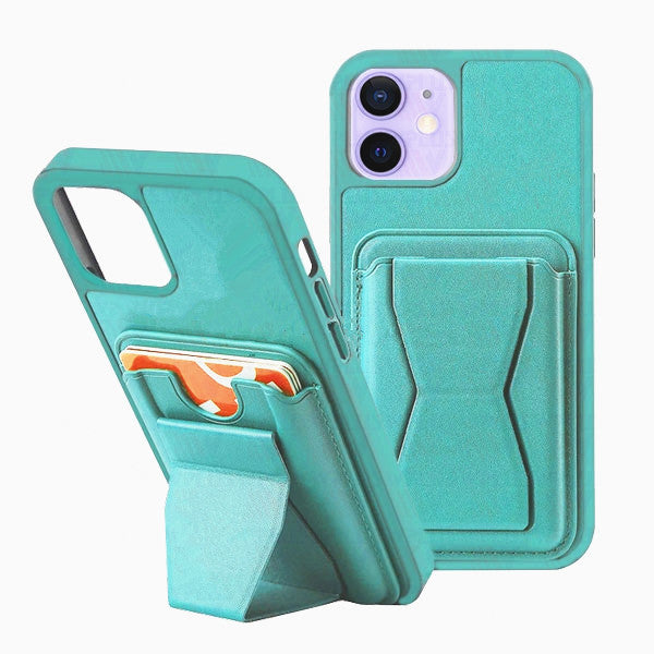 Card Holder Wallet Case with Kickstand for iPhone 12 / 12 Pro