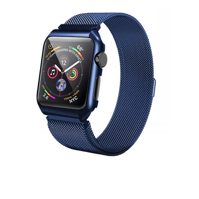 Bracelet de remplacement à boucle magnétique en métal pour Apple Watch iWatch