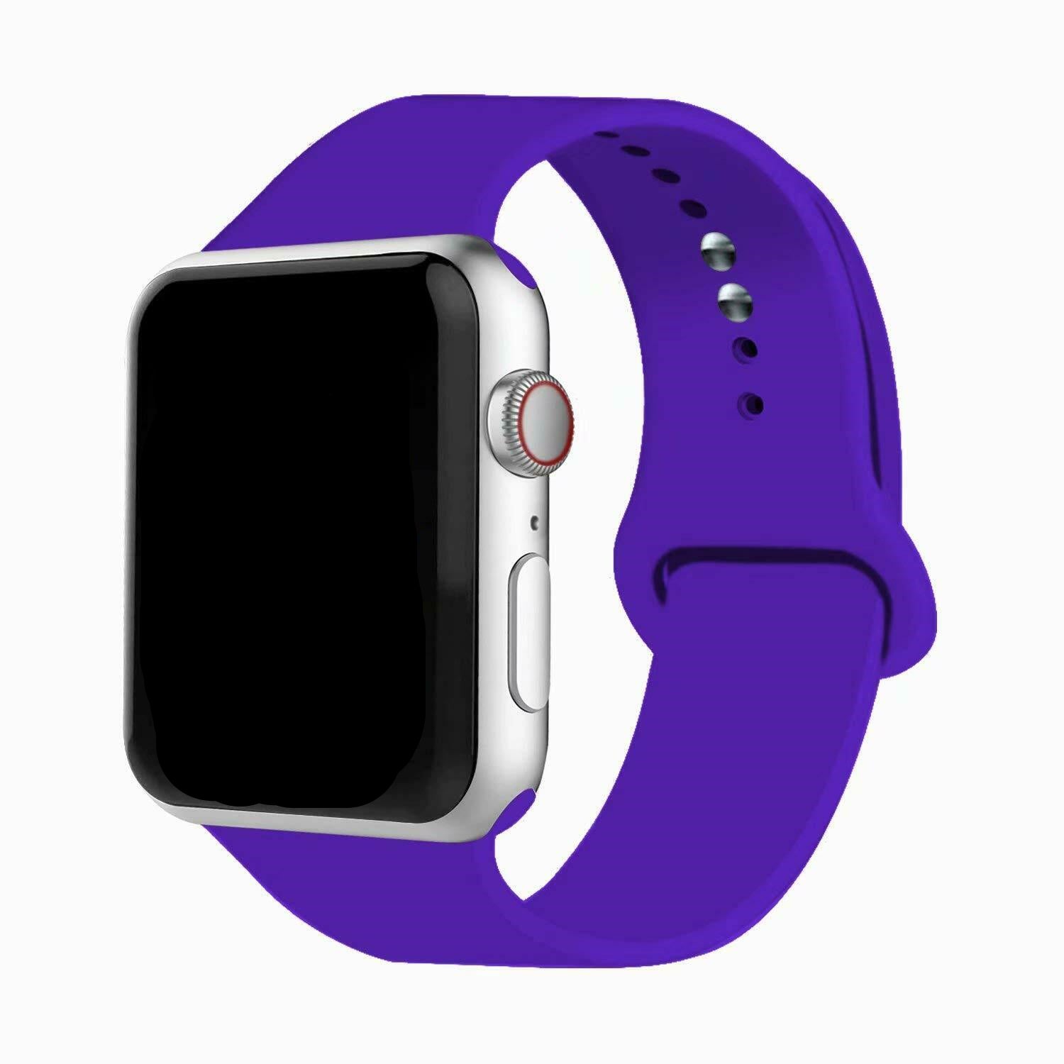 Bracelet de rechange en silicone souple pour Apple Watch iWatch