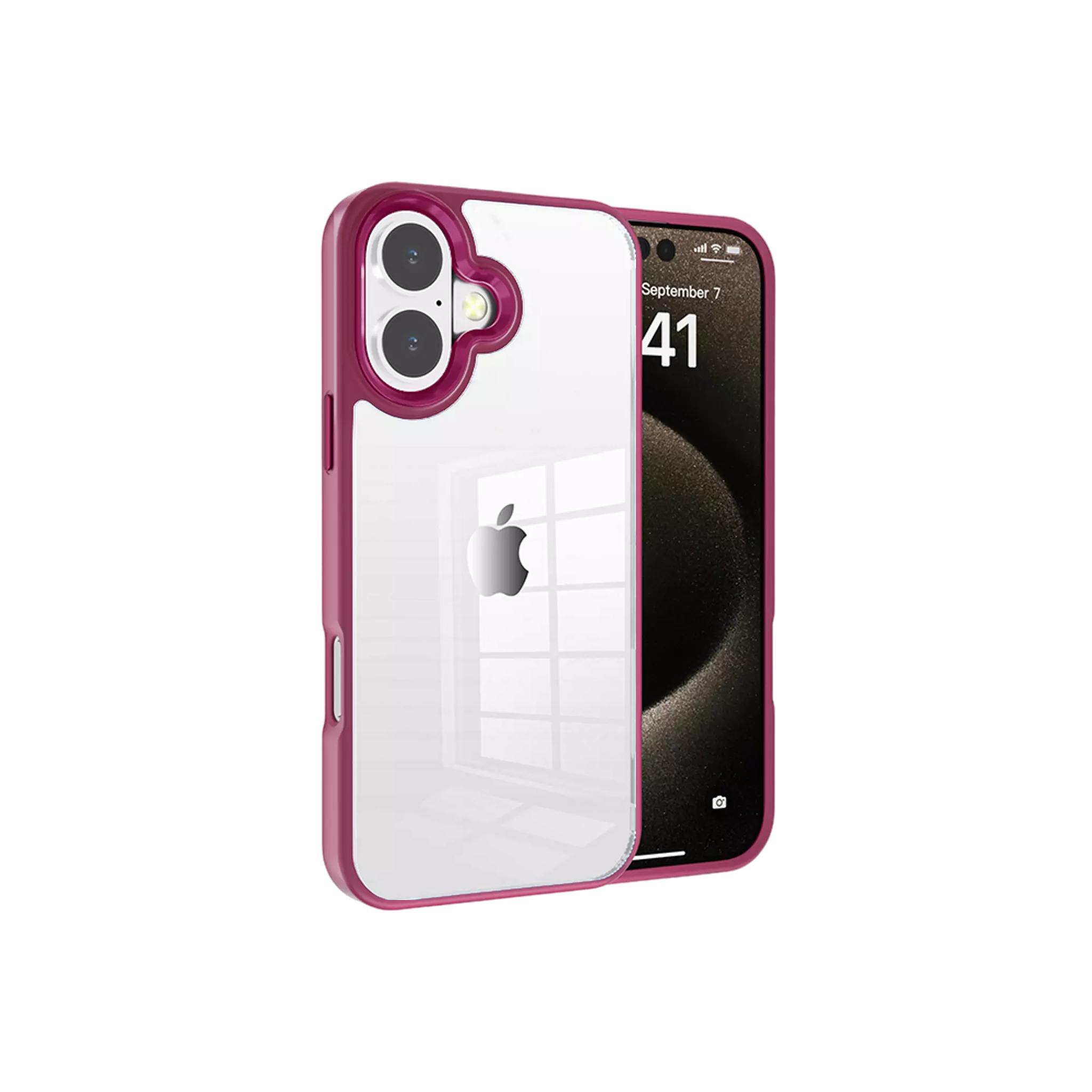 Coque mate translucide pour iPhone 16