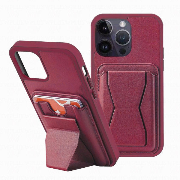 Card Holder Wallet Case with Kickstand for iPhone 14 Pro