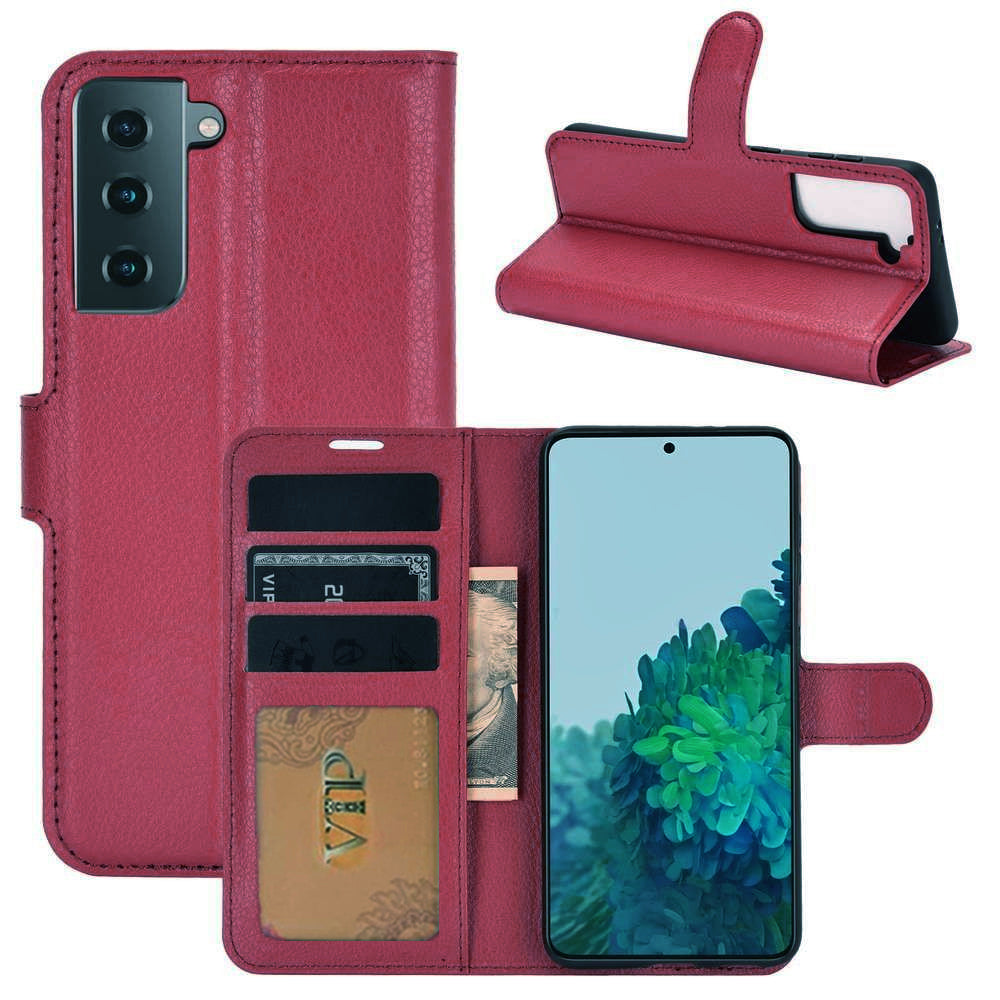 Étui portefeuille folio en cuir pour Samsung Galaxy S24 Plus