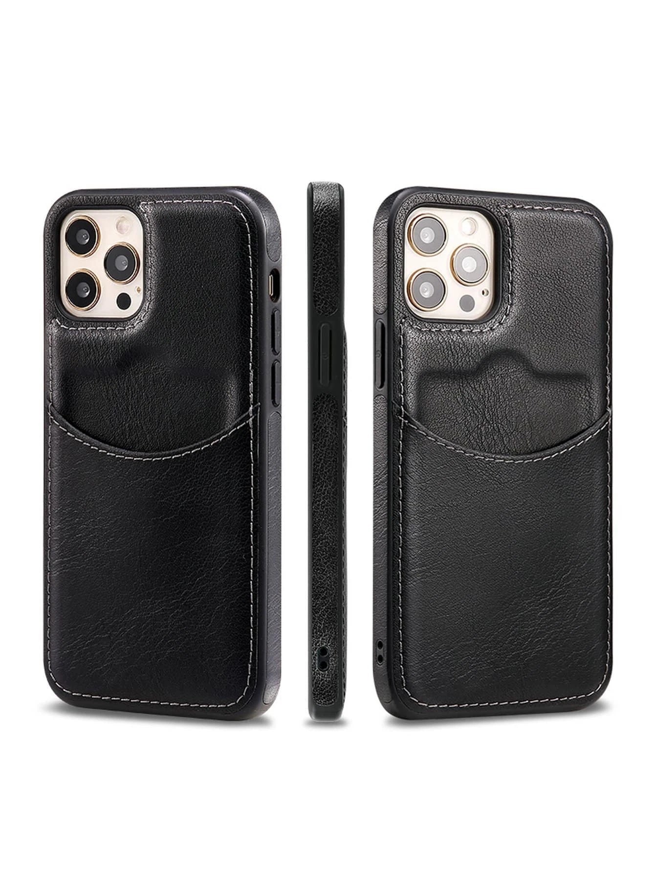 Leather Pocket Case for iPhone 14 Pro